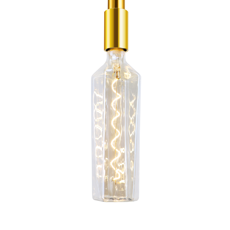 Уиски Бяла бутилка крушка за околната среда и енергоспестяваща светодиодна модна спирала с декоративни осветителни крушки